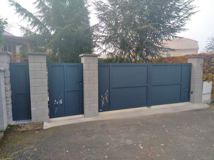 Ensemble portail et portillon Alu