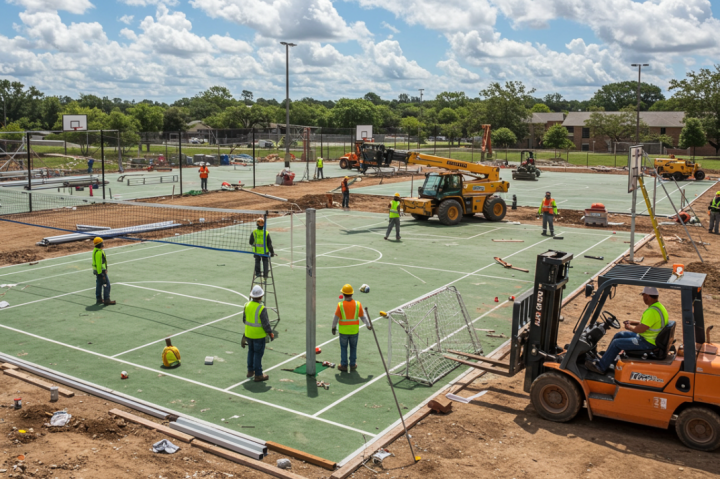 Installation terrain multisport, Hayange
